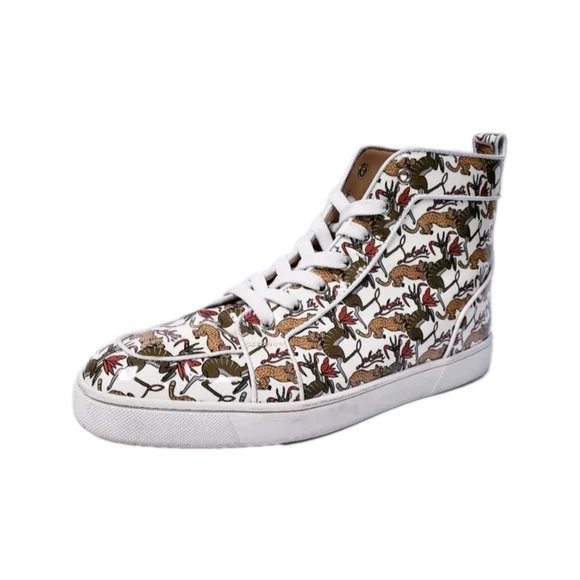 RARE Louboutin Rantus High Top Sneaker EU 44 US Men's Size 11 (EUC) - Picture 4 of 11
